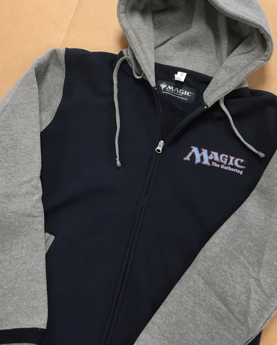 MTGProShop's tweet photo. Have you been looking for a jacket to complete your wardrobe, but want something more "old school" - well then our new letterman-style hooded jacket might be just the thing! They will be available at #MTGDetroit and on the website soon! https://t.co/sau8ZKMIml
