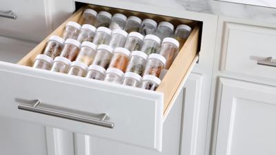 Store pantry staples smarter with this easy project idea. Step 1 Decide which drawer you'd like to use to organize your spices. Measure the length, width, and depth of the drawer. Then measure the length of each spice jar to ensure  keepingyouinformed.info/trendspottr/ho…