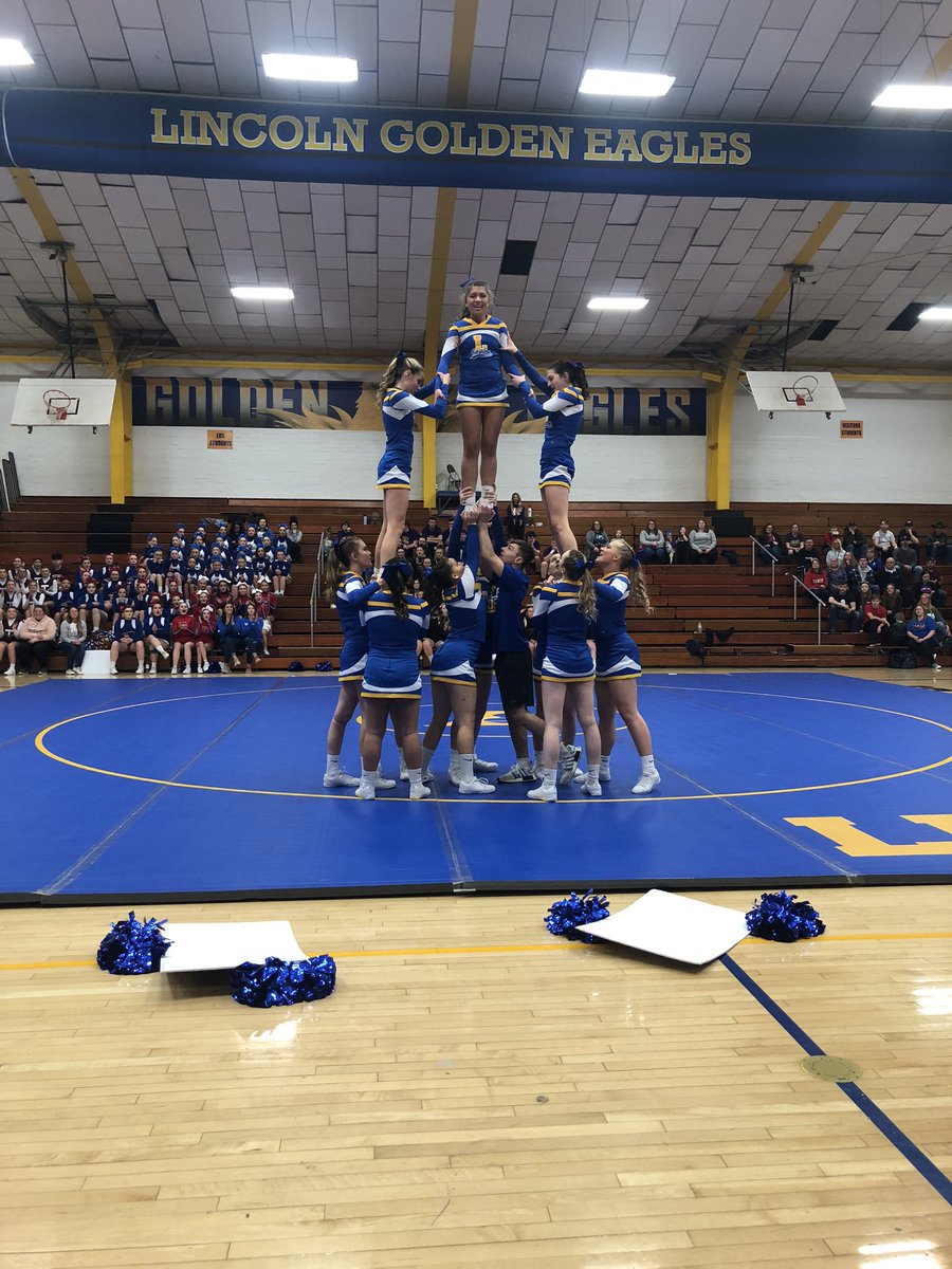 Eagles at the cheer competition.