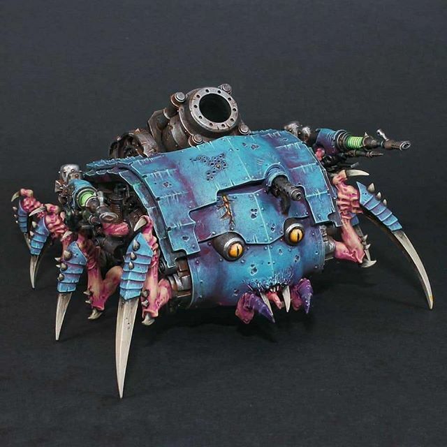 boogrof's tweet photo. A Plagueburst Crawler that actually crawls

Credit:
@praeterres

A Plagueburst Crawler is a Daemon Engine used by the Death Guard Traitor Legion as a mobile artillery piece to provide combat support to Death Guard Plague Marine infantry assaults. Its pri… https://t.co/b3hGazVuwA https://t.co/FLLGOvZqKk