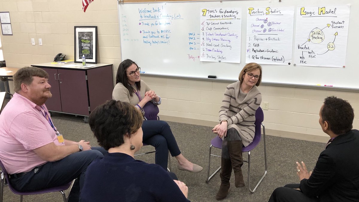 3 observing teachers + 1 observed teacher + 1 skillful facilitator = FB&amp;C Lab Tool #7 Teaching Studies. Great work by all today at Bellbrook MS, Bellbrook, OH.