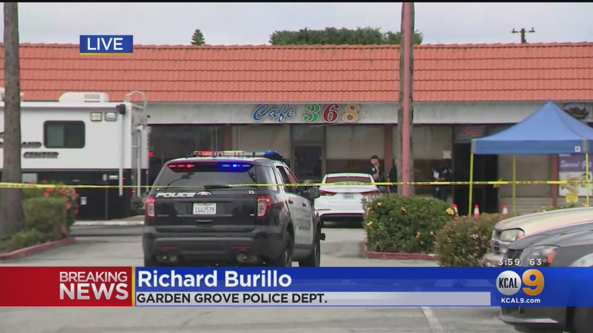 Cbs Los Angeles On Twitter Breaking One Person Is Dead After A Reported Shooting At A Garden Grove Cafe Police Said A Gun Was Found Next To The Body Httpstcoflrwbpwruz Httpstcoka4d5vlvbn