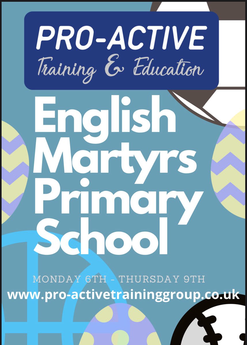 ProActiveTE's tweet photo. #ProActive #EnglishMartyrsReading #Easter2020 #MultiActivityCamp #EasterCamp https://t.co/TAkog4u93l