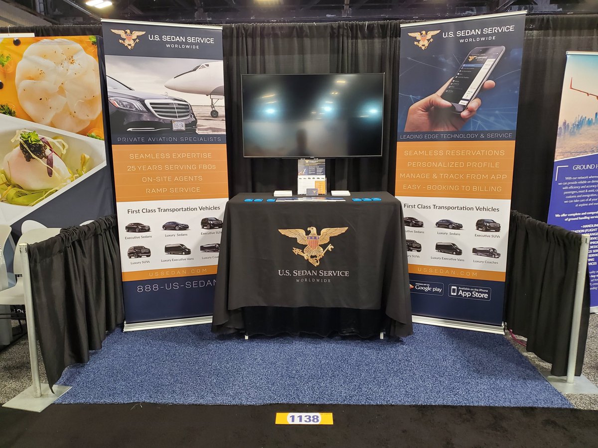 US_Sedan's tweet photo. Geared up for the @NBAA #SchedulersAndDispatchersConference. Come see us at the Charlotte Convention Ctr at Booth 1138! 

#convention #association #event #conference #tradeshow #networking #sdc2020 https://t.co/yGYKkboyDO
