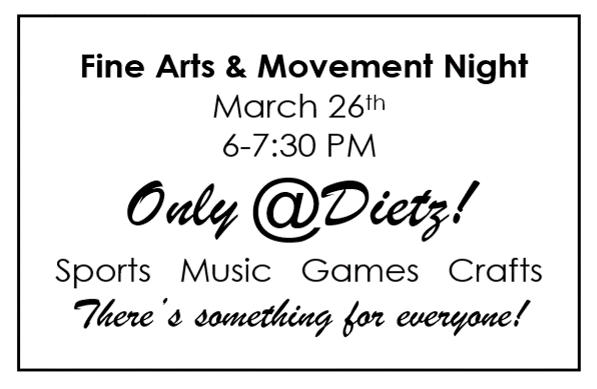 Join us for a fun evening <a href="/CISDDietz/">Dietz Elementary</a>!