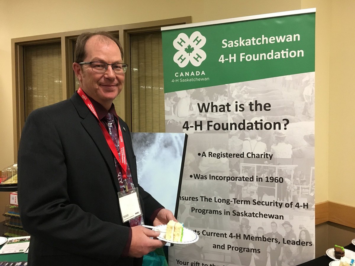 tkeisig's tweet photo. Great first day at SARM Annual Convention. One of the events today, was celebrating a big milestone of 4H Sask! 4H is extremely close to my heart, I was a 3rd generation leader in our clubs- the skills and life lessons learned, continue with me today. #4HSask #SARMAnnual2020 https://t.co/EI4ig8F9c1
