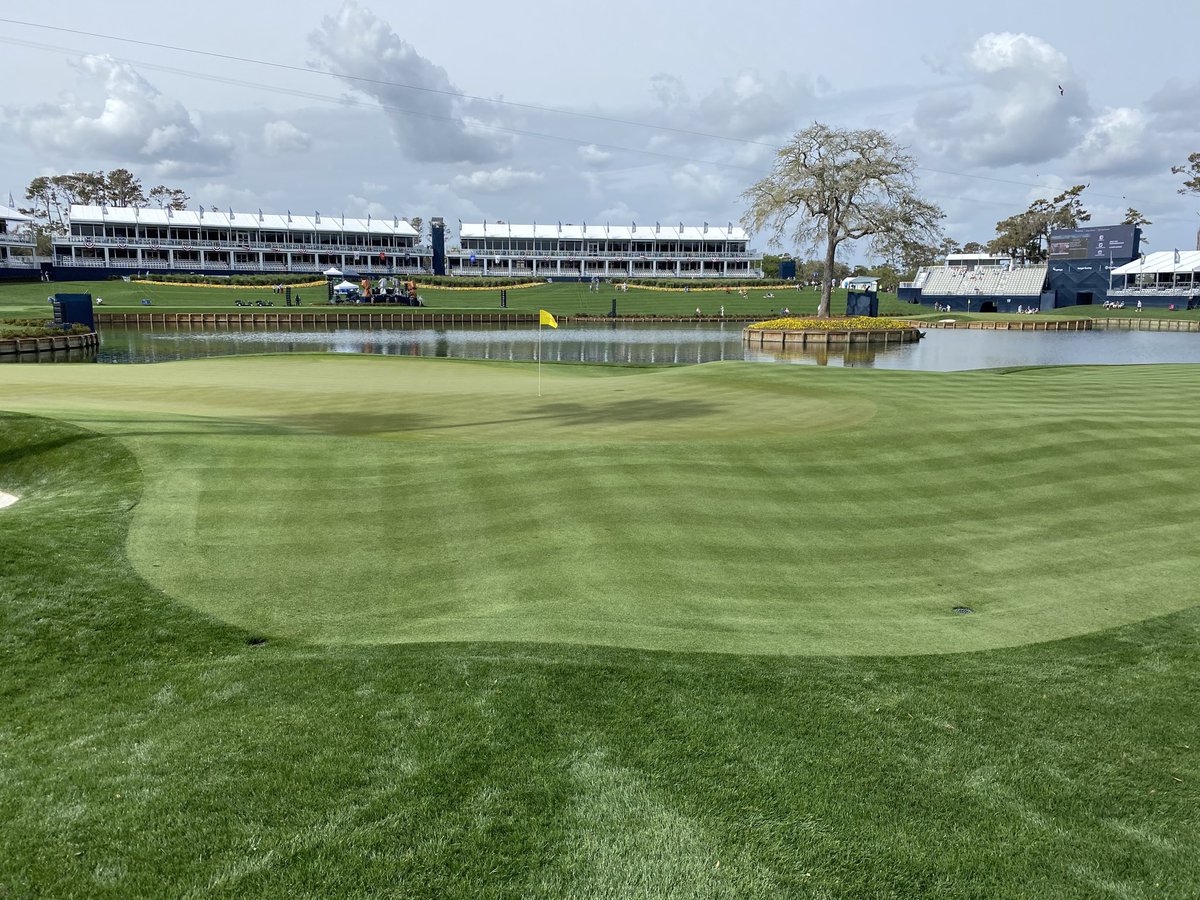 Great day at the Players. Golf course is in amazing condition