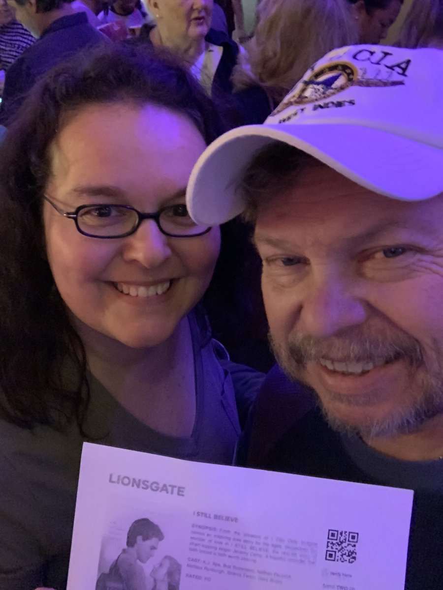 tarisayl's tweet photo. Waiting to see I Still Believe and hopefully hear our favorite Jeremy Camp song, “Overcome”.  @theslyfoxclub  #istillbelieve #istillbelieveokc https://t.co/pE94i5ZFMk