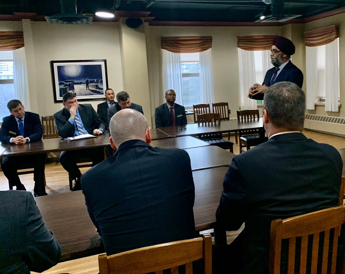 HarjitSajjan's tweet photo. Our National Security Program brings together our future leaders in the @CanadianForces, public service, private sector, and international partners to ensure Canada remains secure at home and abroad. https://t.co/j2fBv8n0ot