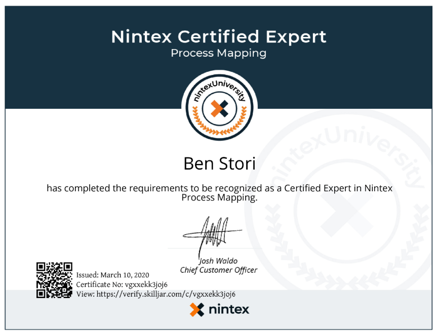 benstori's tweet photo. @Nintex #Promapp #Certified! ✔️✔️✔️ @Solution_Design https://t.co/rdv5ZgWp7b