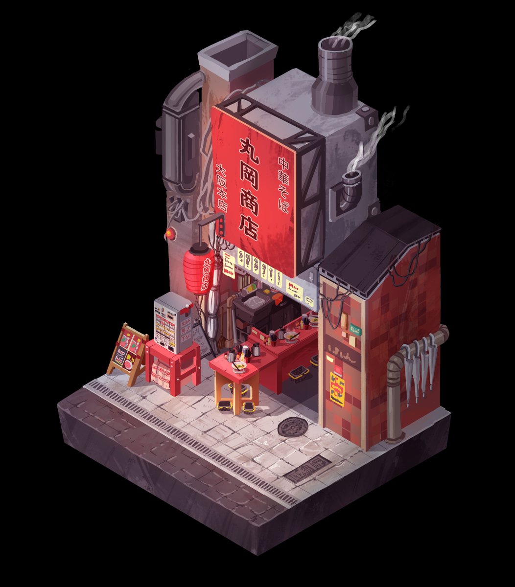 jessmeixing's tweet photo. Collection of the recent little houses that I finished painting. 
🍜 ☕️ 🌳 https://t.co/mnMLFQWXth