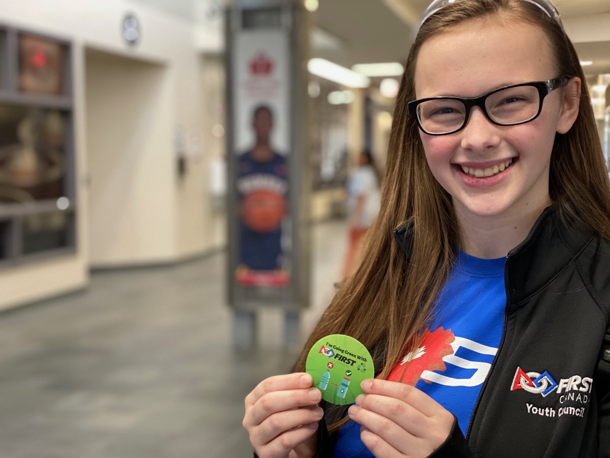 emilyforsterFRC's tweet photo. If your heading to Ryerson or Carleton for a FIRST Robotics Competition this weekend don't forget to pick up a Project Green Sticker to show how your "going green"
@CANFIRST @frc2056 @RoboticsHWDSB
#2056waystoinpsire #GirlsInSTEM #FIRSTProjectGreen https://t.co/5TlH4mL3DD