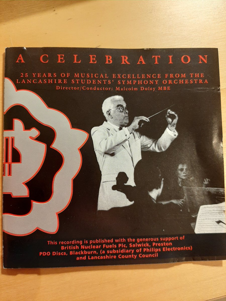HHconductor's tweet photo. #1995 Appear on CD celebrating 25 years of LSSO @LancsYso.

This weekend about to conduct @LancsYso #50th   

#totalprivilege #hugeresponsibility #veryemotional 

Can't wait to make music with old friends and our current players who love the symphonies we play just as much today. https://t.co/9cSLWKmCpe