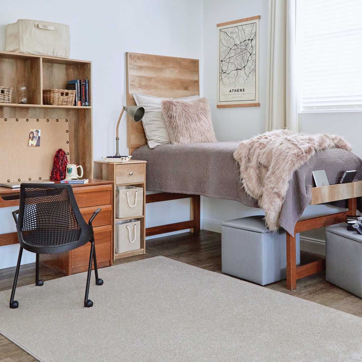_DormDecor's tweet photo. Our For Him Collections offer simple comforts and easy organization, so he can have the perfect home away from home too! 😊 #dormdecor https://t.co/XrQ5ROQdUK