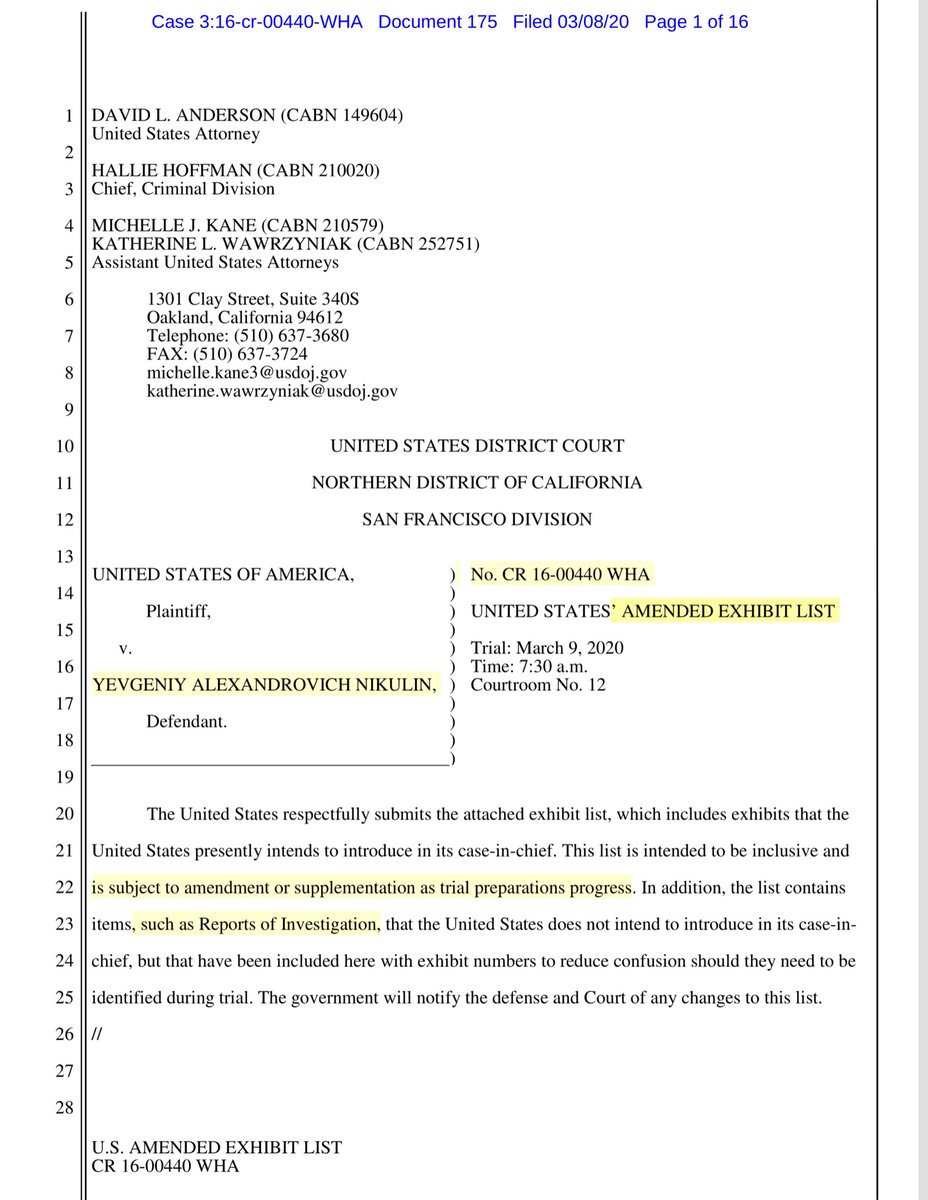 ANYONE remember when Russia STOPPED responding to your MLAT?Back in 2017 I opined that this hack was the precursor to the BIG yahoo hack (later confirmed TRUE) & at the time I speculated that Nikulin “freelanced” & was PO’d that he wasn’t getting paid. https://ecf.cand.uscourts.gov/doc1/035019042827?caseid=304407