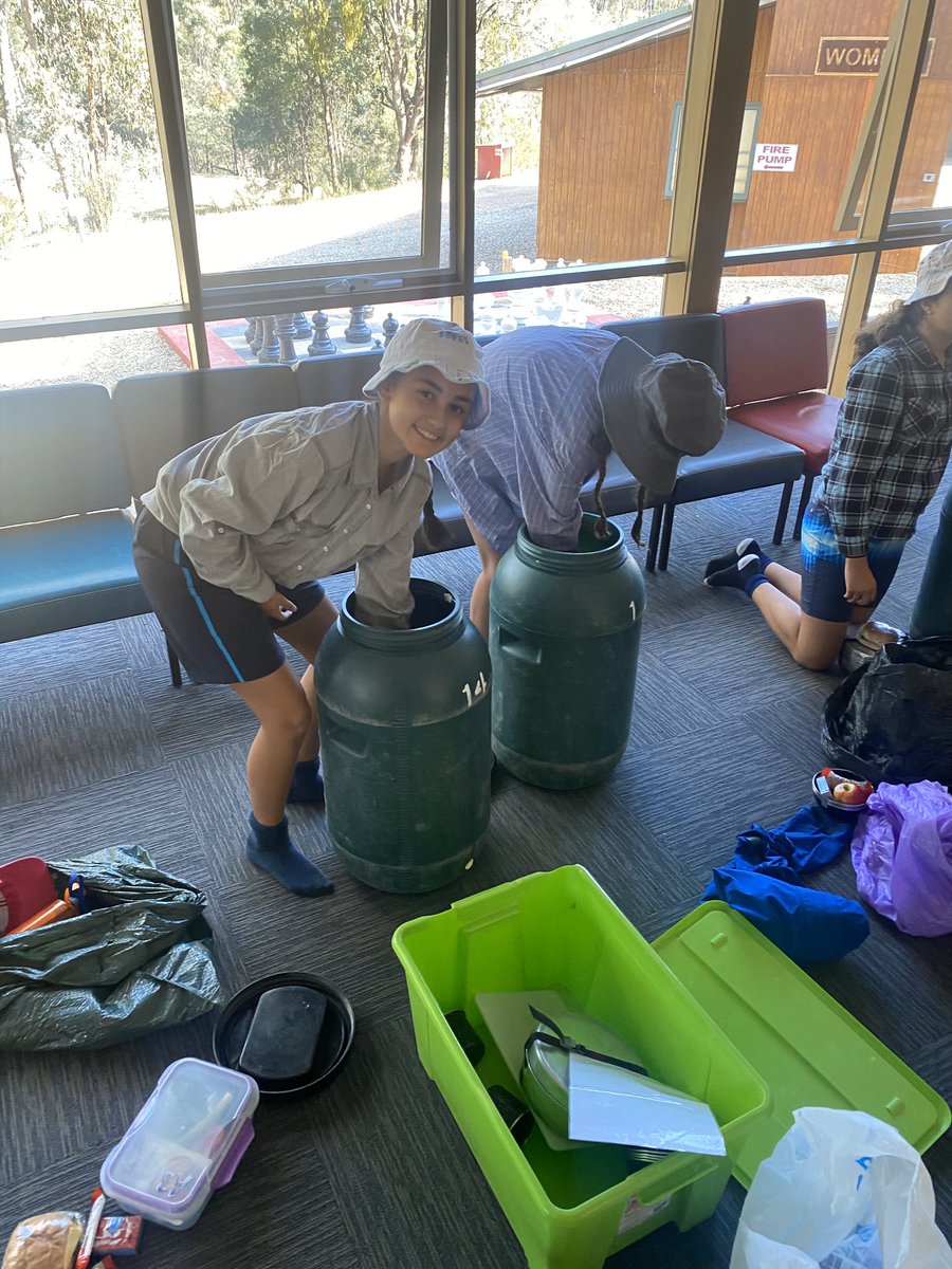 PEGScamp's tweet photo. The big pack! Students are packing this morning in either barrels for canoeing or backpacks for hiking. Students learn about what essential items and what luxury items look like when going on a two day journey. @PEGSMNH @PEGScamp https://t.co/KxoDwlLqBj