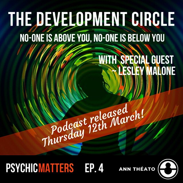 Exciting News... the next episode of my podcast, PSYCHIC MATTERS will be released this Thursday, 12th March, with special guest, great friend and hugely talented Psychic Medium, Lesley Malone. #psychic #medium #podcasting #podcastlife #psychicdevelopment