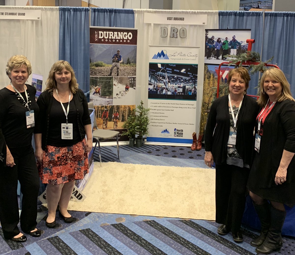 marshajwilson's tweet photo. The Durango Dream Team rockin it at MIC Denver!! #VisitDurango #Doubletree #LaPlataFairgrounds #PurgatoryResort https://t.co/dNlHfIsQPV