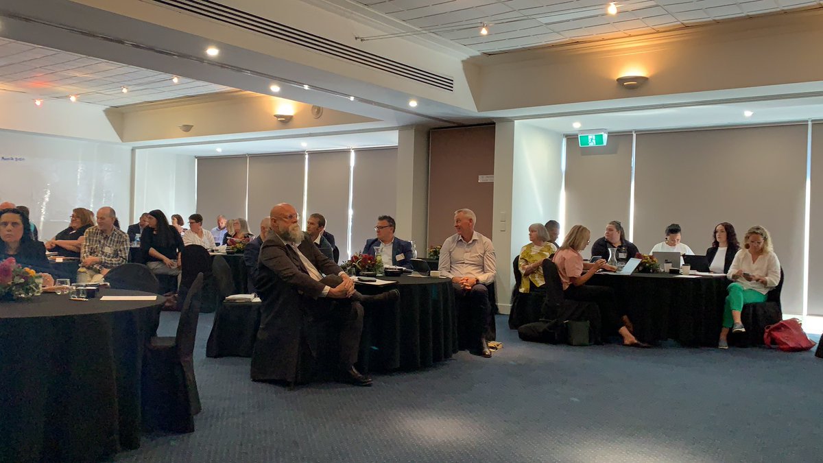 CeoGEGAC's tweet photo. Today kicks of day 1 of the #ACF in Lakes Entrance. The challenge has been set to change the status quo of Aborigjnal kids involved with CP. Now Chris is talking about our pilot project to support Aborignal families to avoid future CP contact. @LukeDonnellan https://t.co/9beJOb7VQw