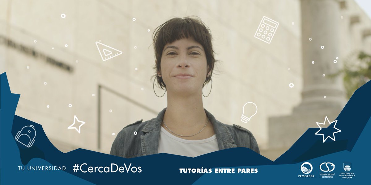 progresaudelar's tweet photo. 📝 ¡Últimos días para inscribirse en las Tutorías Entre Pares de la Universidad de la República!
Anotate para ser tutor o tutora, estar cerca de quienes más lo necesitan, y sumar créditos en tu carrera. 🎓
Más info en este link: https://t.co/x17rXng9EL
#CercaDeVos https://t.co/q1nbc4AP03