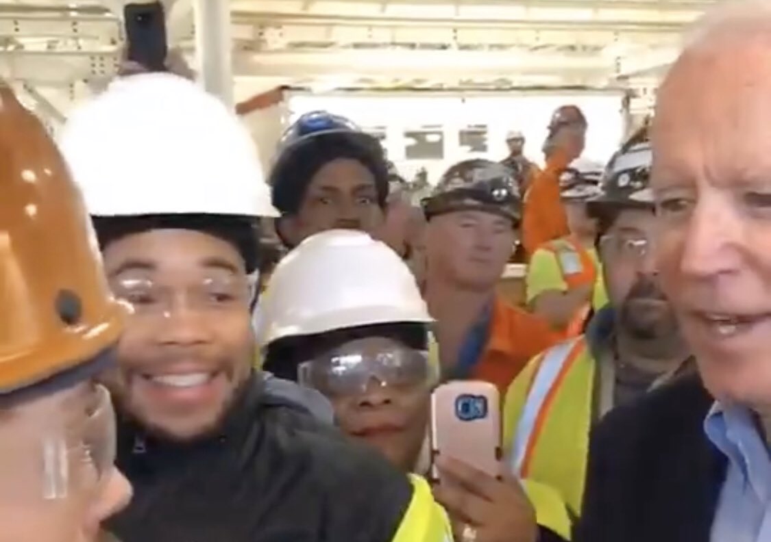 The look on this brother’s face when Biden tells the redneck he’s full of shit 😭💀