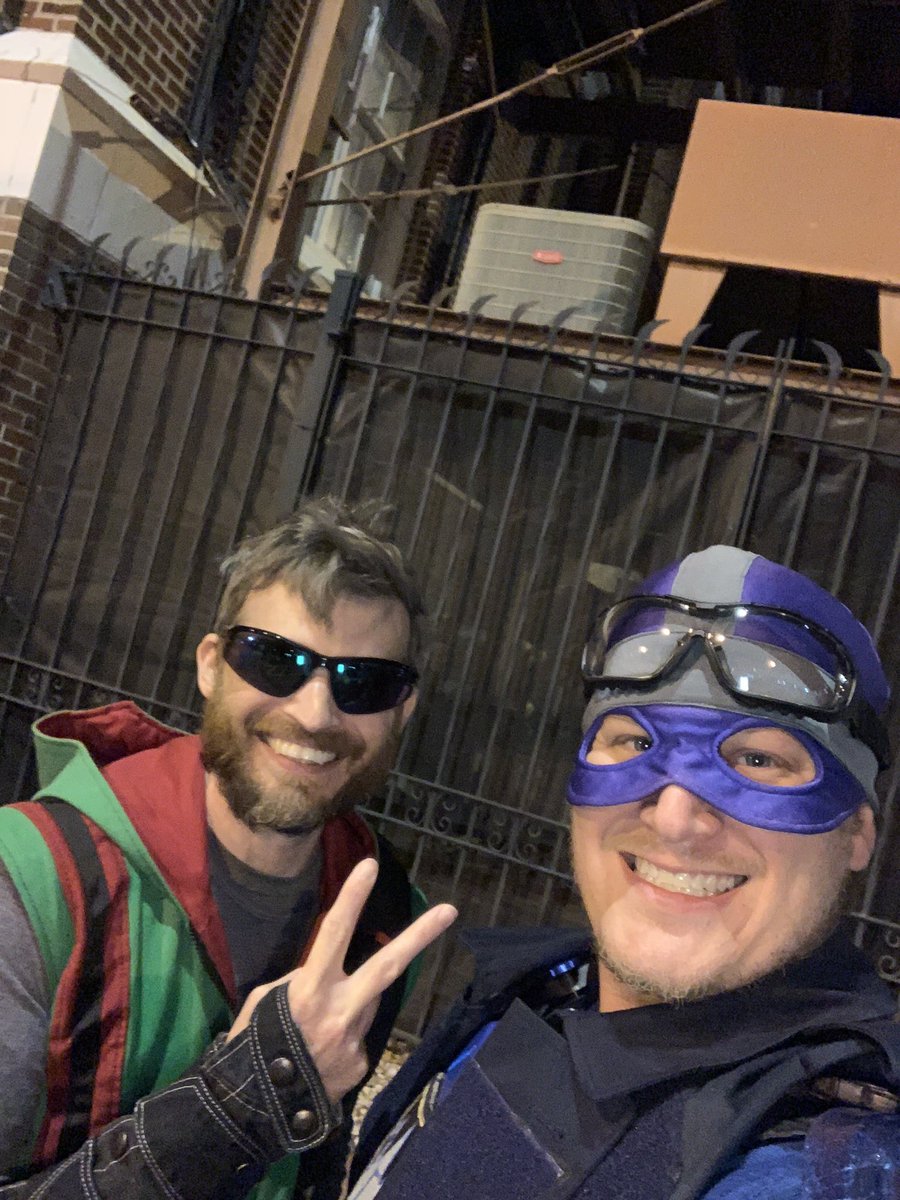 Good Samaritan and Impact out on patrol last Friday! Handing out food, doing safty checks, rocking sweet shades!

#Bangarang!!

#BCG #BayCoastGuardians #Impact #GoodSamaritan #StPetersburg #XtremeJusticeLeague #XJL #RLSH #StPeteSuperheroes #communityoutreach #homelessoutreach