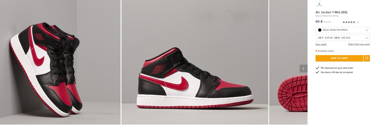 air jordan 1 mid footshop