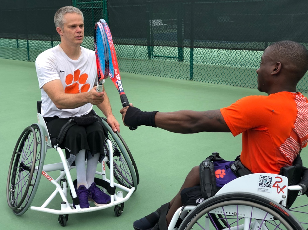 🎾 We are excited to introduce our first adaptive sports team here at #Clemson, wheelchair tennis.

Learn more about the athletes and the team’s plans moving forward to grow tennis and other adaptive sports on campus ➡️ bit.ly/33a87jJ