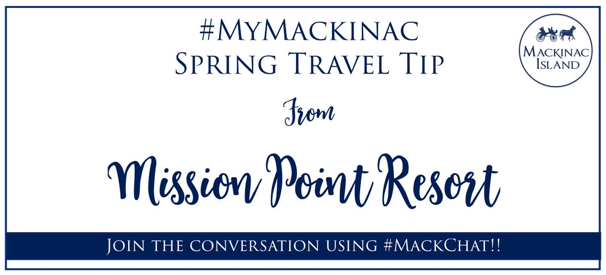 mackinacisle's tweet photo. #MackChat Spring Travel Tip:  Visit @Mission_Point  after sunset for earlier glow golf hours before the summer solstice rings in peak season!   #MyMackinac 🐴📱🌷 https://t.co/Pf4vci7ZEt