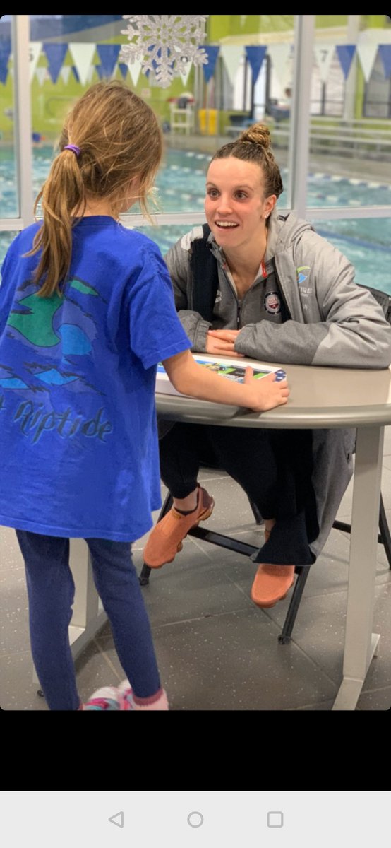 riptideswimming's tweet photo. Had lots of fun at our Last Chance meet this afternoon! Thanks to Regan Smith for taking time to take pictures and sign autographs with our swimmers afterwards! https://t.co/AysEHJ51r6