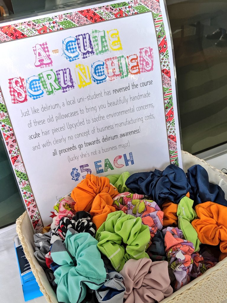 HannahPJordan's tweet photo. Selling #ACuteScrunchies for #WDAD2020 #Deltropics @CairnsHHS @ajjuss @edstrivens https://t.co/DQ9MktKaZO