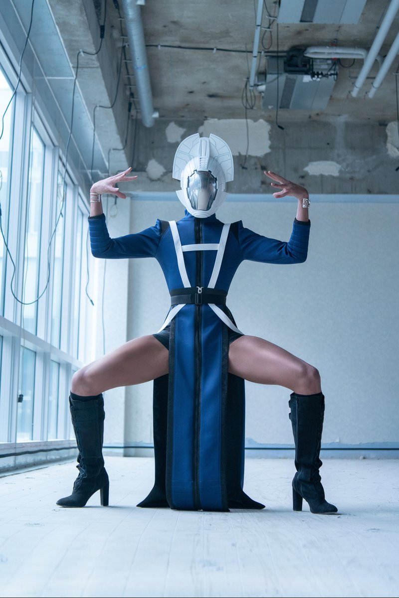 MartianAgency's tweet photo. HESPERIAN GODS | NEW COLLECTION
SS 20-21 // Lookbook PART 1
NYMHERIA DIVINITY

HESPERIAN Helmet
3D printing

KALEITH Dress-Coat Is Blue Neoprene, black shiny Neoprene yokes, black soft lining

More on https://t.co/qXwhqWSmea https://t.co/gXrecKi0HY