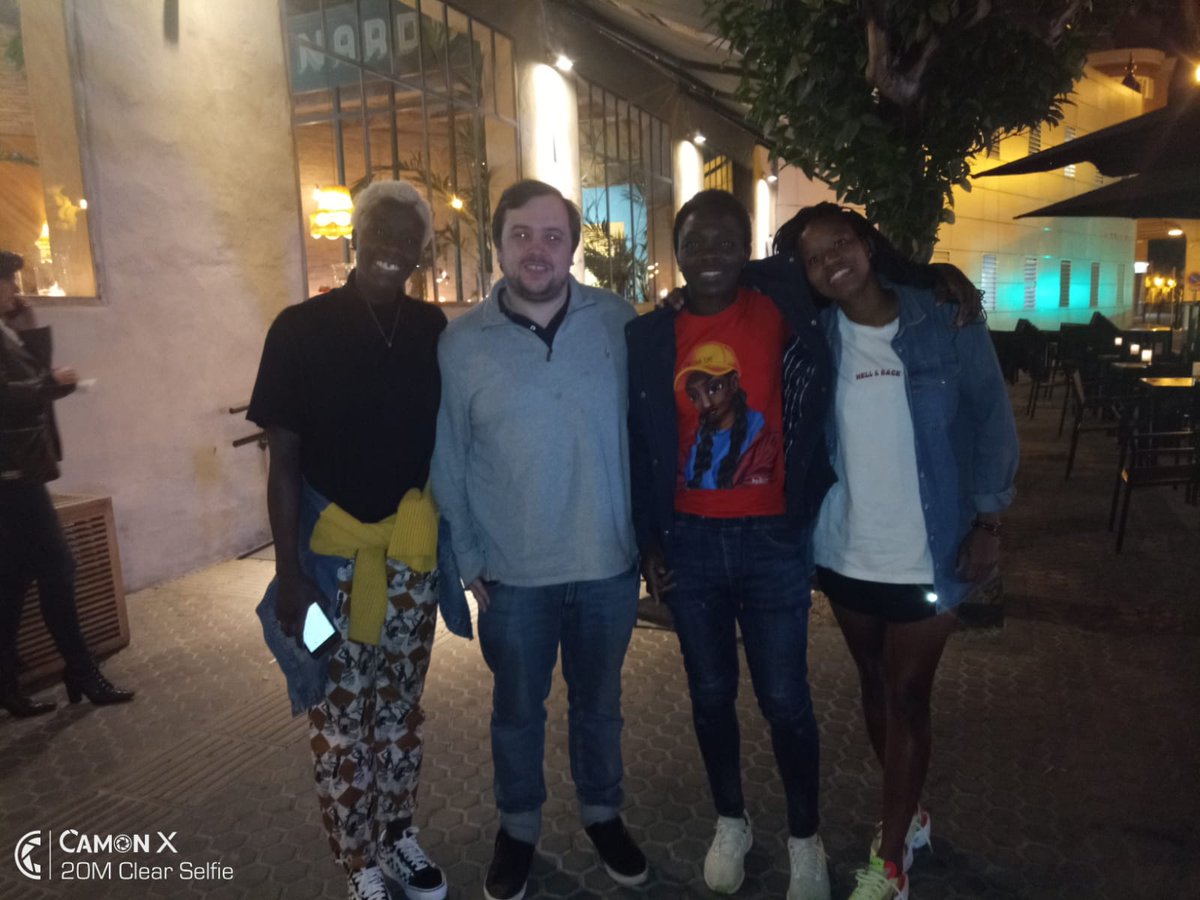 RWMGSports's tweet photo. #RWMGSports' @ChrisAtkins_ was in Seville this evening to see our clients there, including dinner with @AliceOgebe and @jermaine109.

Always good to see @micabam also! https://t.co/IWeKiv5iRv