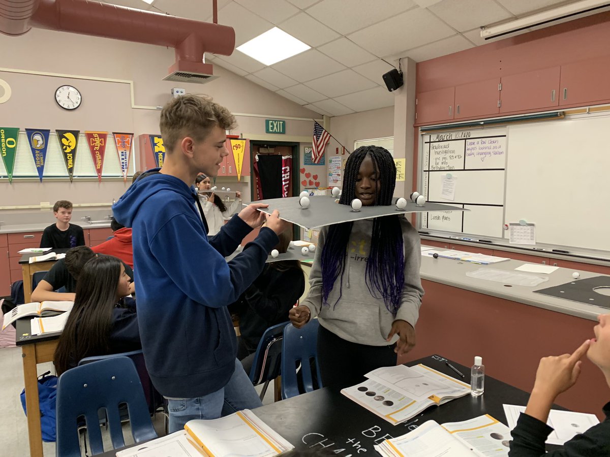 mrs_zanni's tweet photo. Moon phases on head boards today. How does the light from the sun make our moon look different throughout the month? @_ACMSCougars #dcjesdproud https://t.co/nuJyICmxJ1