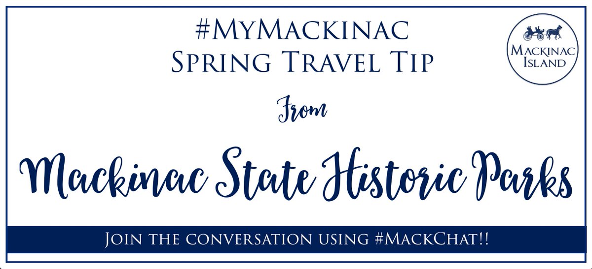 mackinacisle's tweet photo. #MackChat Spring Travel Tip: Plan your overnight on Mackinac Island before the busy travel season and enjoy a quieter, more tranquil pace every step of your visit.   🐴📱🌷  #MyMackinac https://t.co/DrXWra1Sqw