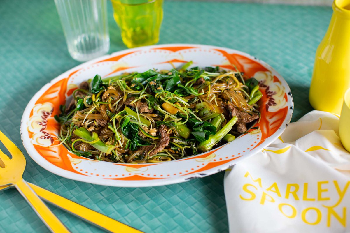 thatchertime's tweet photo. Three words. Pad See Ew #micdrop today @threevegandmeat 3.30pm @channel10au order recipes online at @marleyspoonau photo @kittigould 
Production Company - @armchairsafari https://t.co/10FuDoFmbs