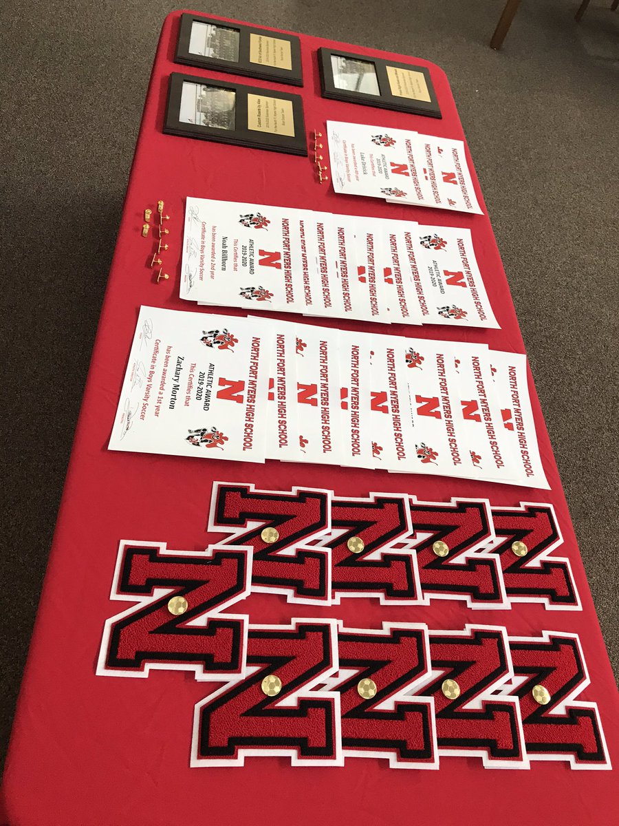 NFMHSSoccer's tweet photo. Great night for the end of the season awards for the North boys soccer team. https://t.co/5EPjGUo8Pj