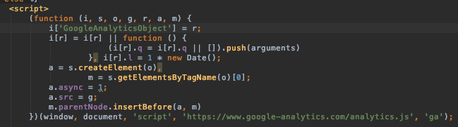 Google Analytics 'in embed kodundaki fonskiyon argümanlarının birleşimi "isogram" harf tekrarı olmayan kelimeler için kullanılıyormuş.  Hoş detay.