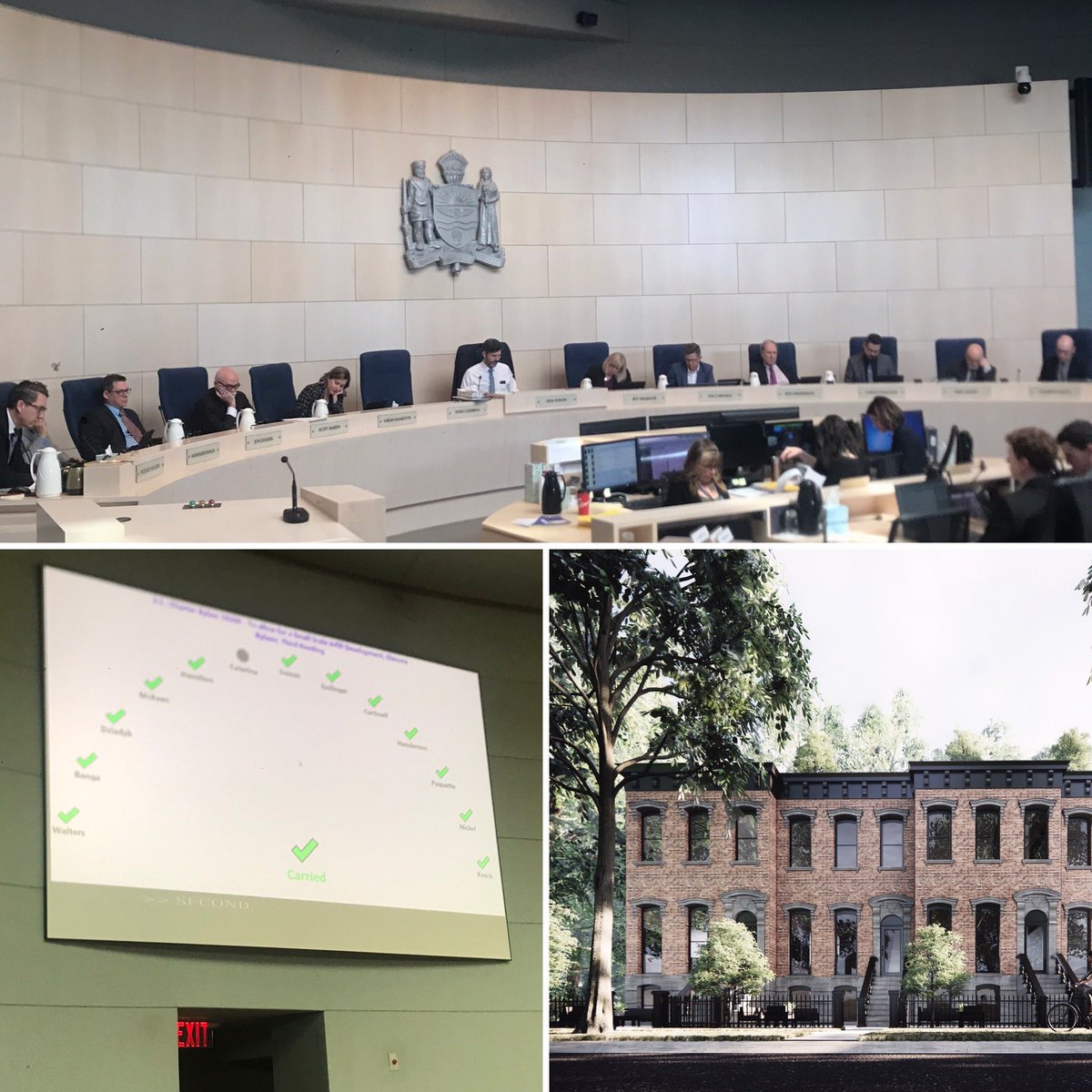hayneshomes's tweet photo. Thank you #yegcc for approving my rezoning today from RF1 to RF3 in #glenora ... tonight we celebrate and tomorrow we start the hard work to make this dream a reality #yeginfill #yeg #missingmiddle #tod https://t.co/BhWiqRDPCw