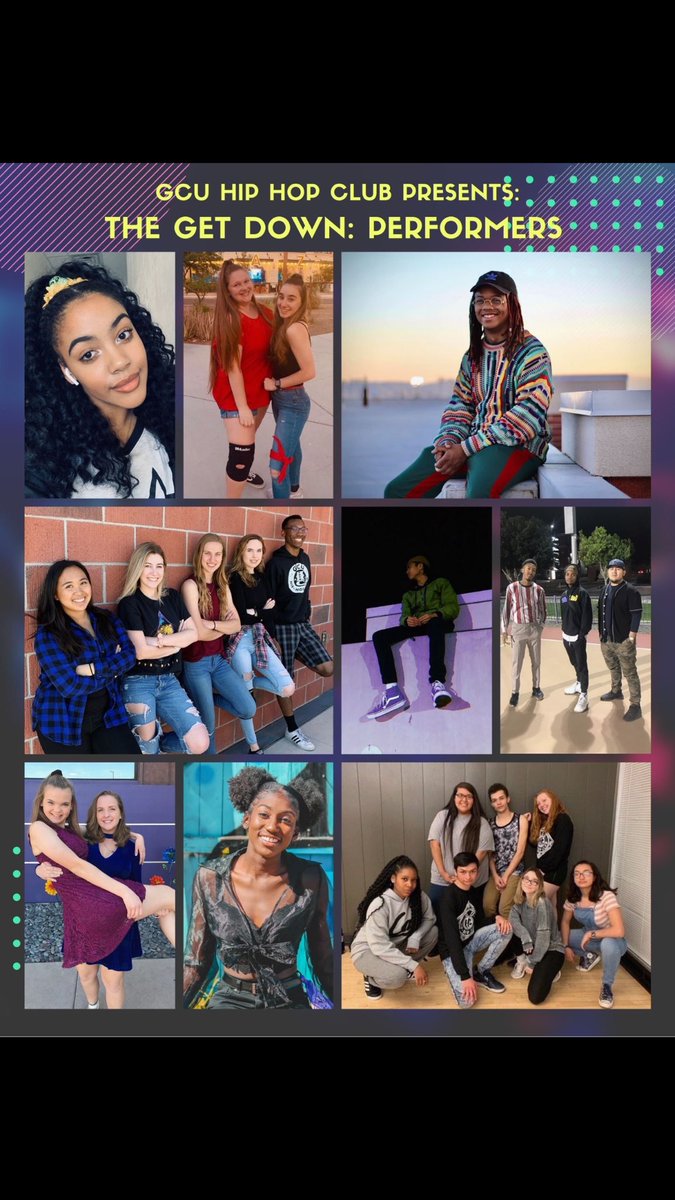 GCUHipHopClub's tweet photo. GCU Hip Hop Club presents the BIGGEST EVENT OF THE YEAR:  The Get Down!! With performances from our members and special guests, food, live art, and more. You won’t wanna miss this epic night APRIL 2ND, 7-10PM be there or miss out. 
#GCUHHC #LOPESUP
#REPALLELEMENTSEQUALLY #GetDown https://t.co/LzRdGS14Jx