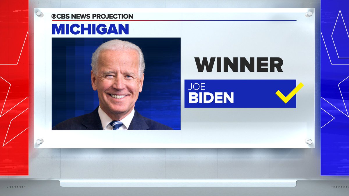 CBS News projects Joe Biden wins the Michigan primary cbsnews.com/live-updates/m…