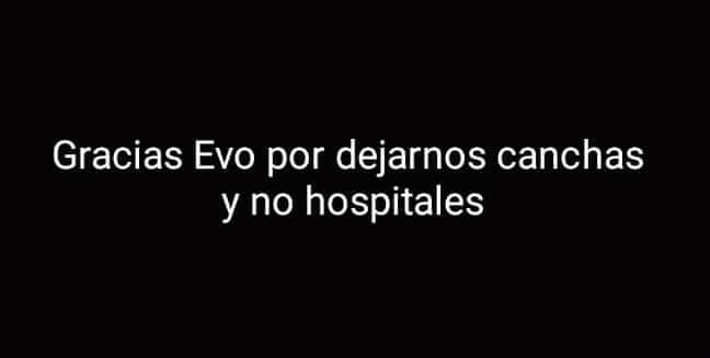 🙄 Pero los Masistas de mier... que lo siguen empezaran a decir "Culpa de Añez", no reconoceran que en los tantos Años de Evo en la presidencia pudo hacer mas hospitales que canchas baratas🙄
Pdta: 2 casos Confirmado de Coronavirus en Nuestra Bolivia 🇧🇴😔