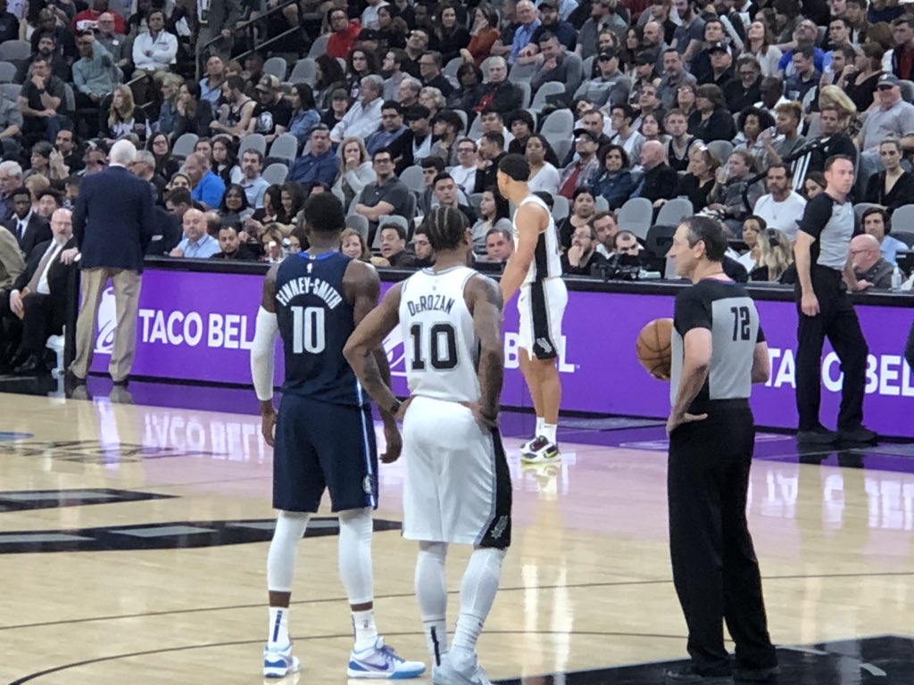 NJCUAthletics's tweet photo. The @NJCUBaseball team enjoying its time in San Antonio. A third of the team and staff are attending the @spurs vs. @dallasmavs game at the @attcenter. #njcubb @d3baseball #d3b https://t.co/DhPHt1VPxW