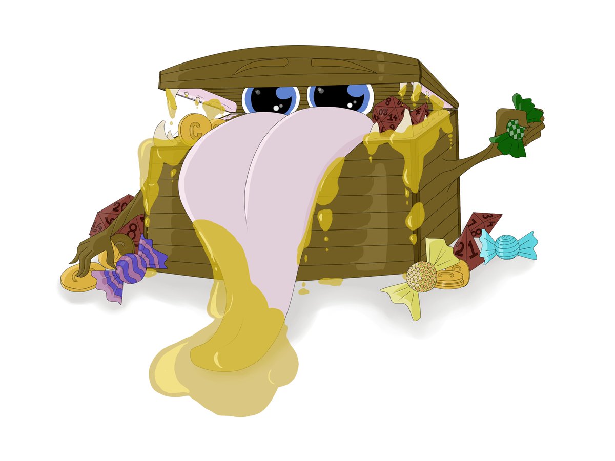 AttemptsLife's tweet image. Commission I completed for the Amazing @rockabillysoap Rockabillysoap of their #Mimic “Bitey”. They are currently doing a new #Kickstarter for their spring line of soaps and matching dice. To Find out more see the link below #dnd #homemadesoap #Dice #myart