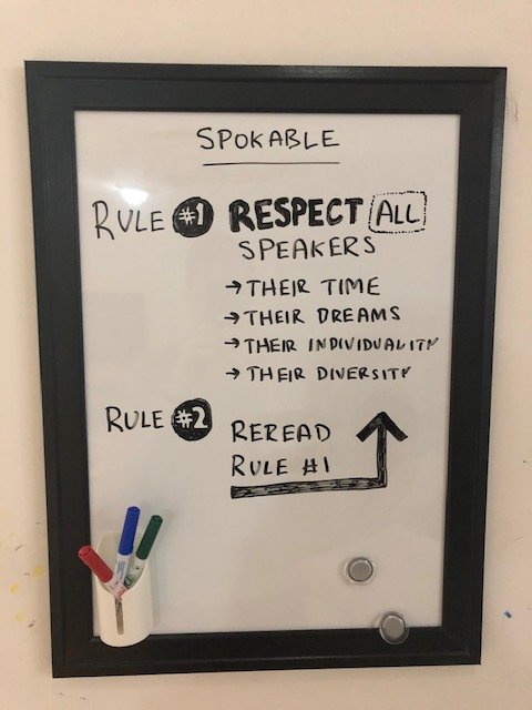 Spokable_io's tweet photo. We have a pretty simple rule at Spokable👇 https://t.co/MR4ymNhGLH
