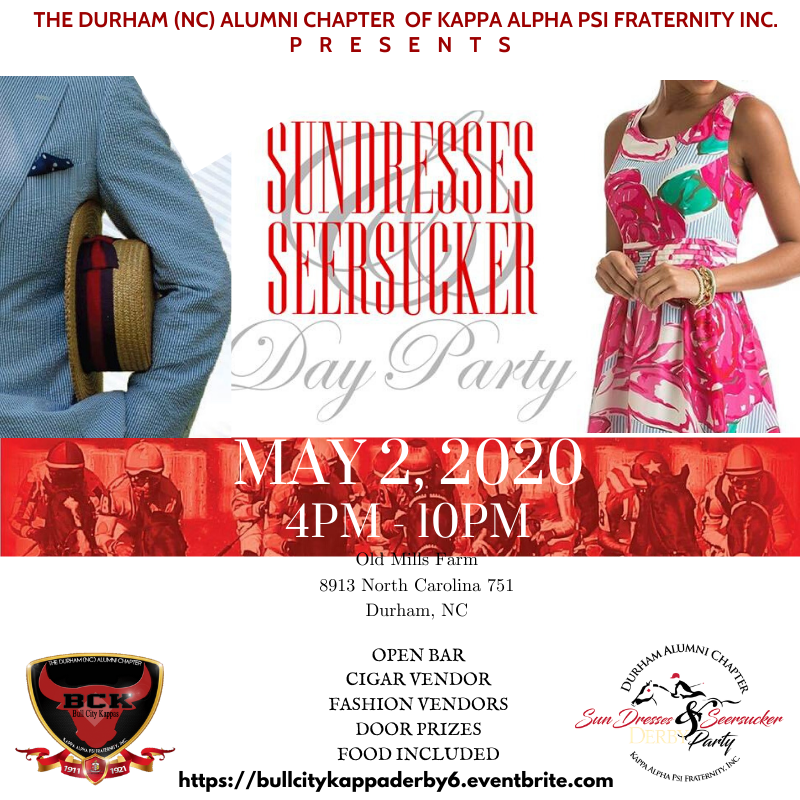 Get your tickets bullcitykappaderby6.eventbrite.com 🖥️ Kappa Derby 6: SeerSucker and Sundress Event #Durham