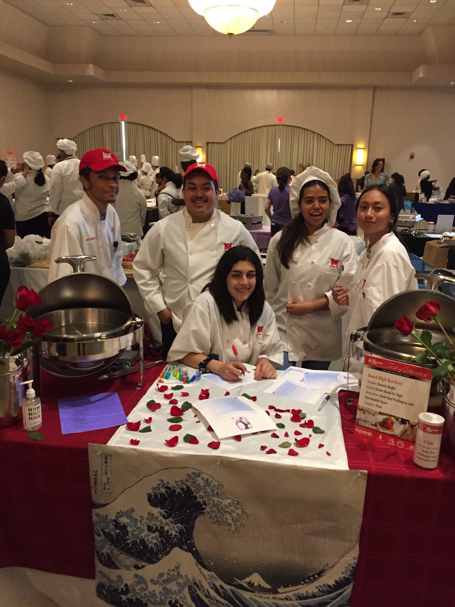 ChefShaff's tweet photo. MBSH Culinary at the “Taste of Education “ event at Jungle Island. Thanks to the young chefs who gave their all. It was an honor to be a part of this well organized fundraiser 👍 https://t.co/eeXDFHtUdB