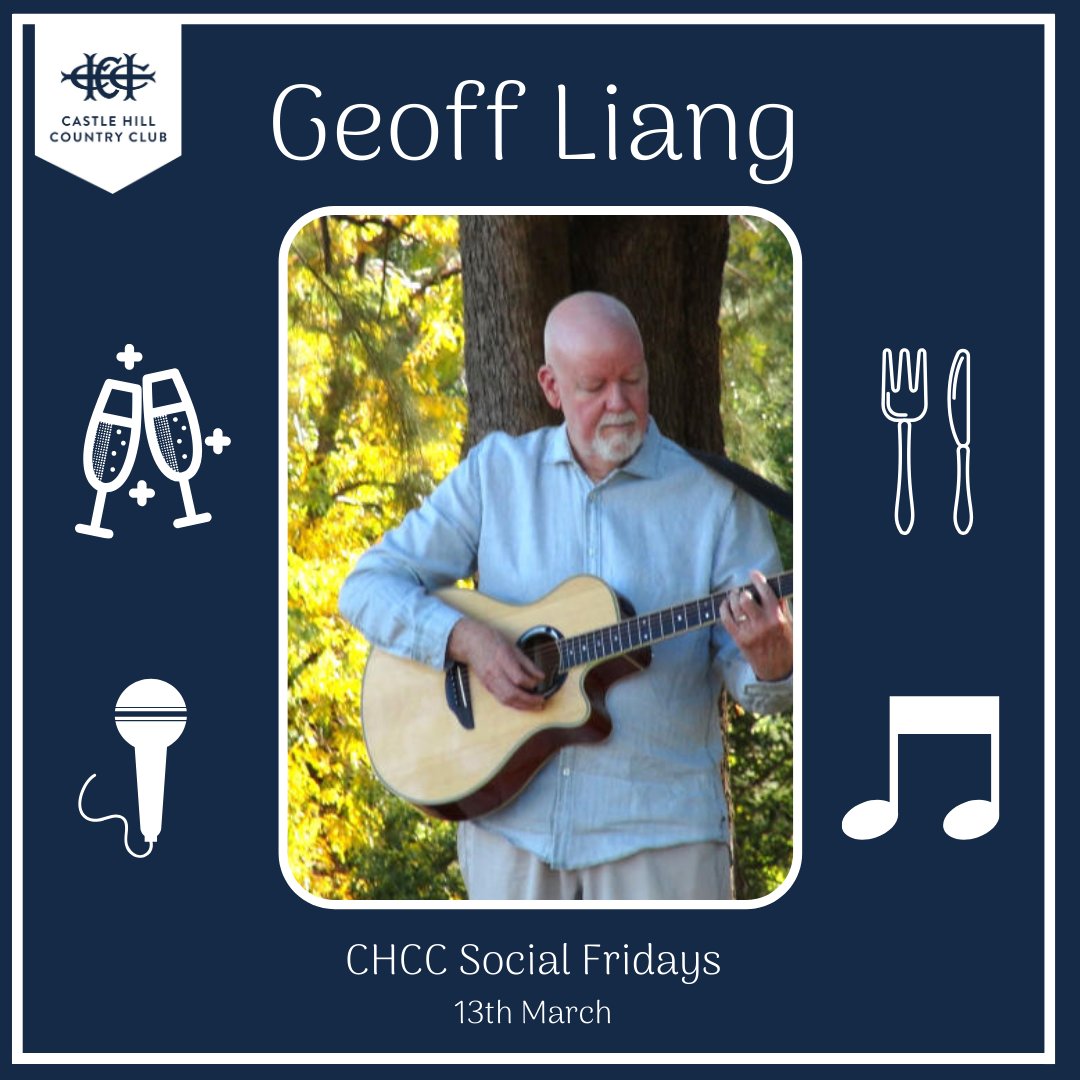 Singer, entertainer and guitarist Geoff Liang joins us from 5:30pm this Friday!
Book a table on 9634 2499 or on our website.

#chcc #singer #live #friyay #social #hills #endofweek