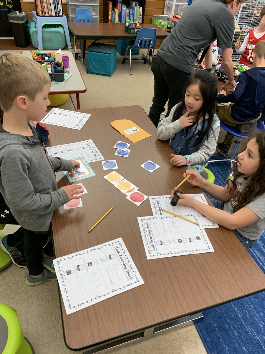 NiswanderNugget's tweet photo. @graphicteeteach set up a Breakout for her 1st graders. They collaborated, concentrated, and were critical thinkers. The Breakout integrated science, math, art, and ELA. Thanks for asking me to be a part of their learning experience. #EngageEquipEmpower https://t.co/0Eu23ZEqmy