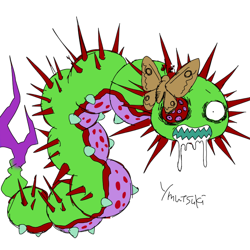 創作 毛虫ちゃん 幽棲ムツキ Skebのイラスト